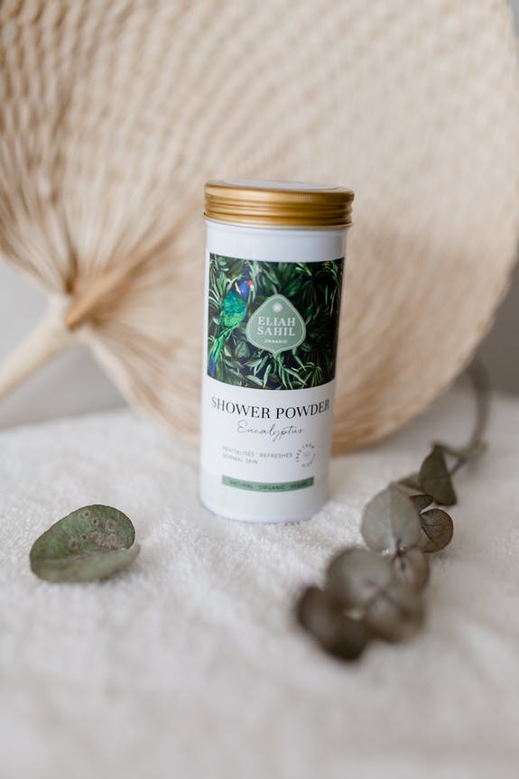 Pudră de duș organică, Eucalipt, fără plastic - Eliah Sahil Organic