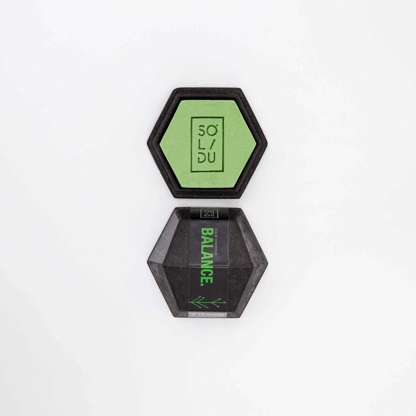 Sampon natural pentru păr gras, Balance, 70 gr, Zero-Waste - Solidu Cosmetics