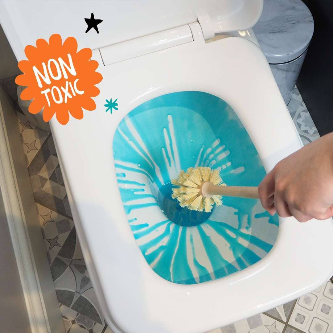 Soluție eco de curățat WC, Starter Set - Pudră + Recipien - EcoVibe