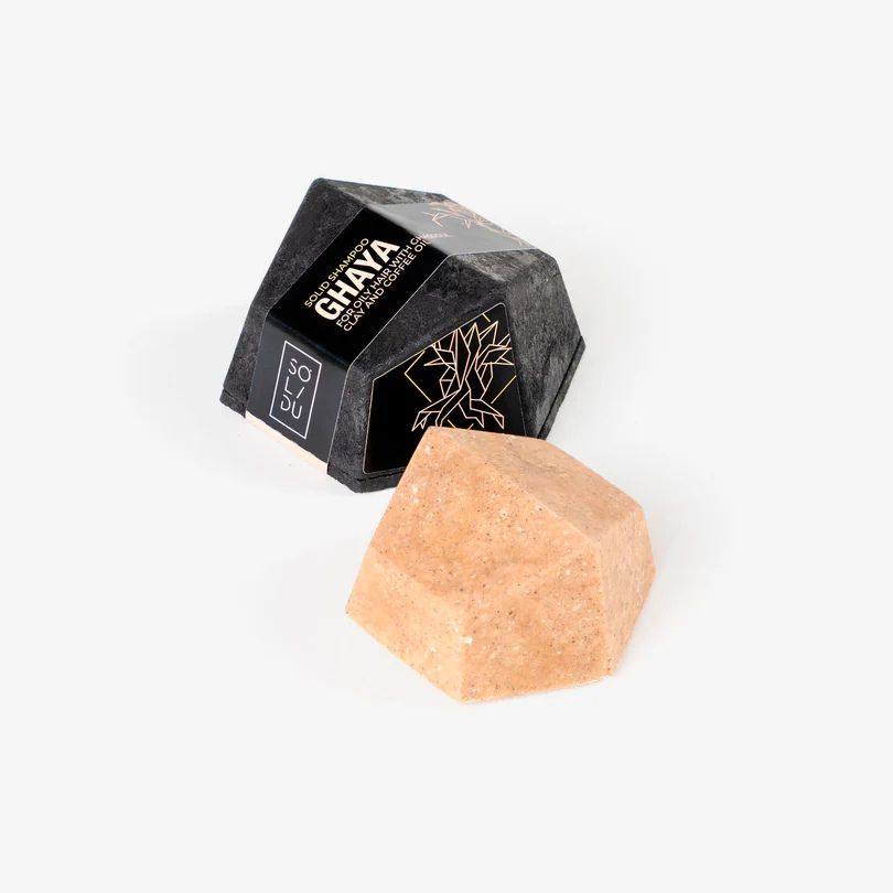 Șampon Solid GHAYA cu Argilă Ghassoul – SOLIDU | Curățare blândă pentru păr și scalp