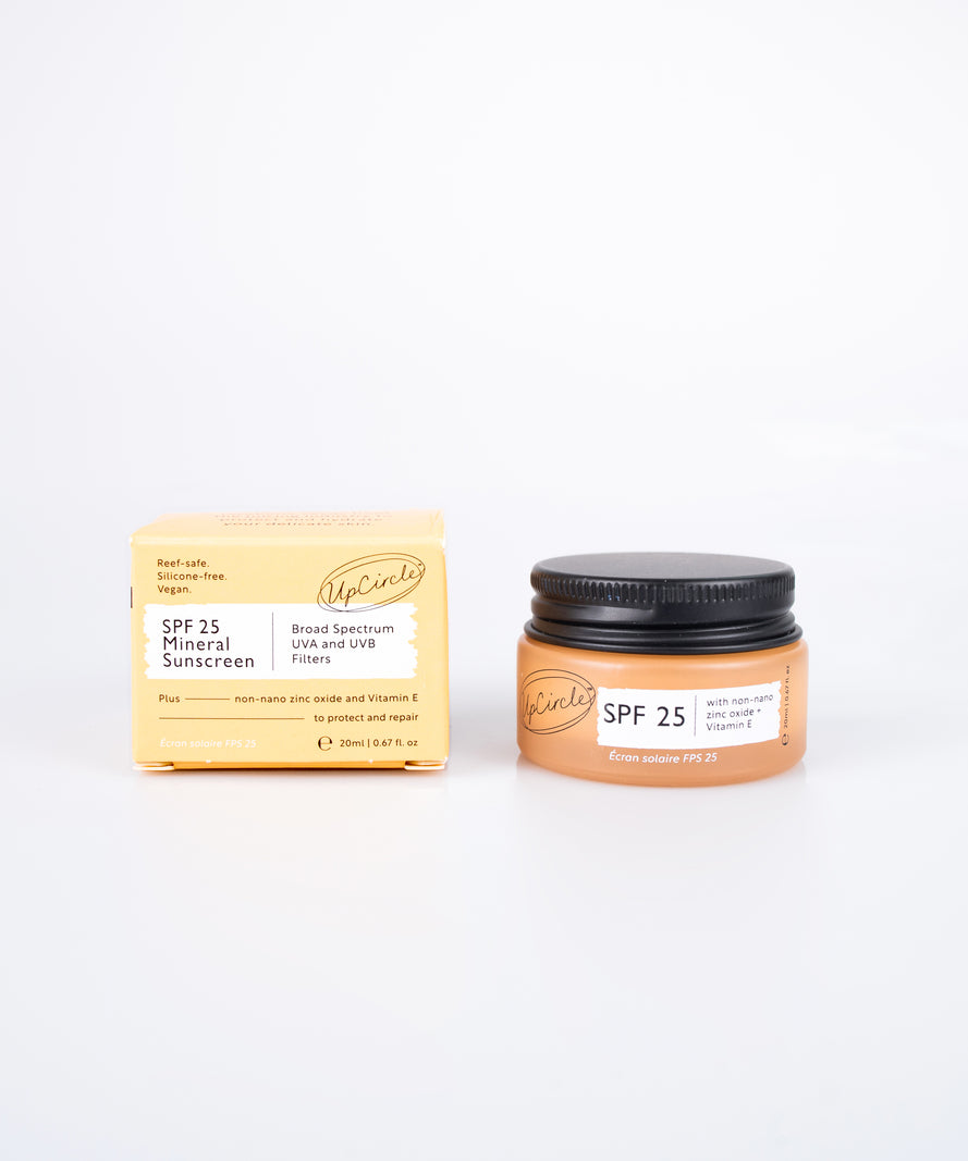 Protectie solară minerală - SPF 25, Mini, 20 ml, UpCircle Beauty UK