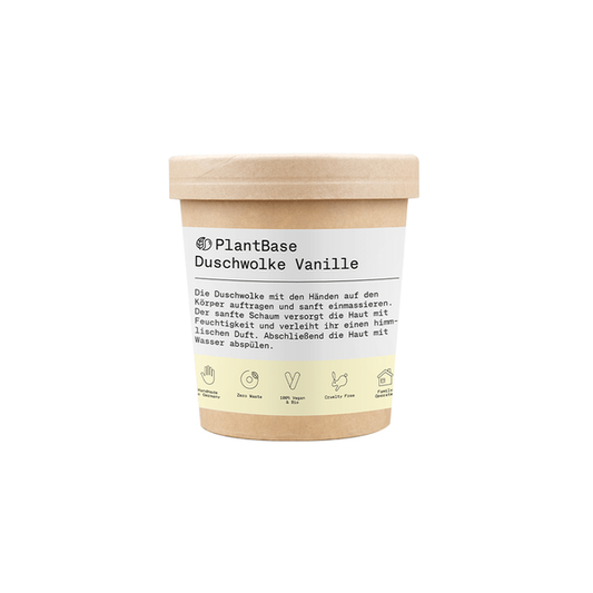 Norișor de duș, Vanilie, 200 g - Zero-Waste - PlantBase