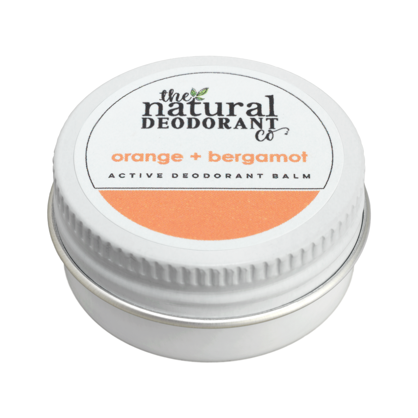 Mini deodorant natural Active, Orange+Bergamotă, 10 gr - The Natural Deodorant Co.