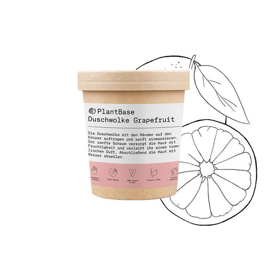 Norișor de duș, Grapefruit, 200 g - Zero-Waste - PlantBase