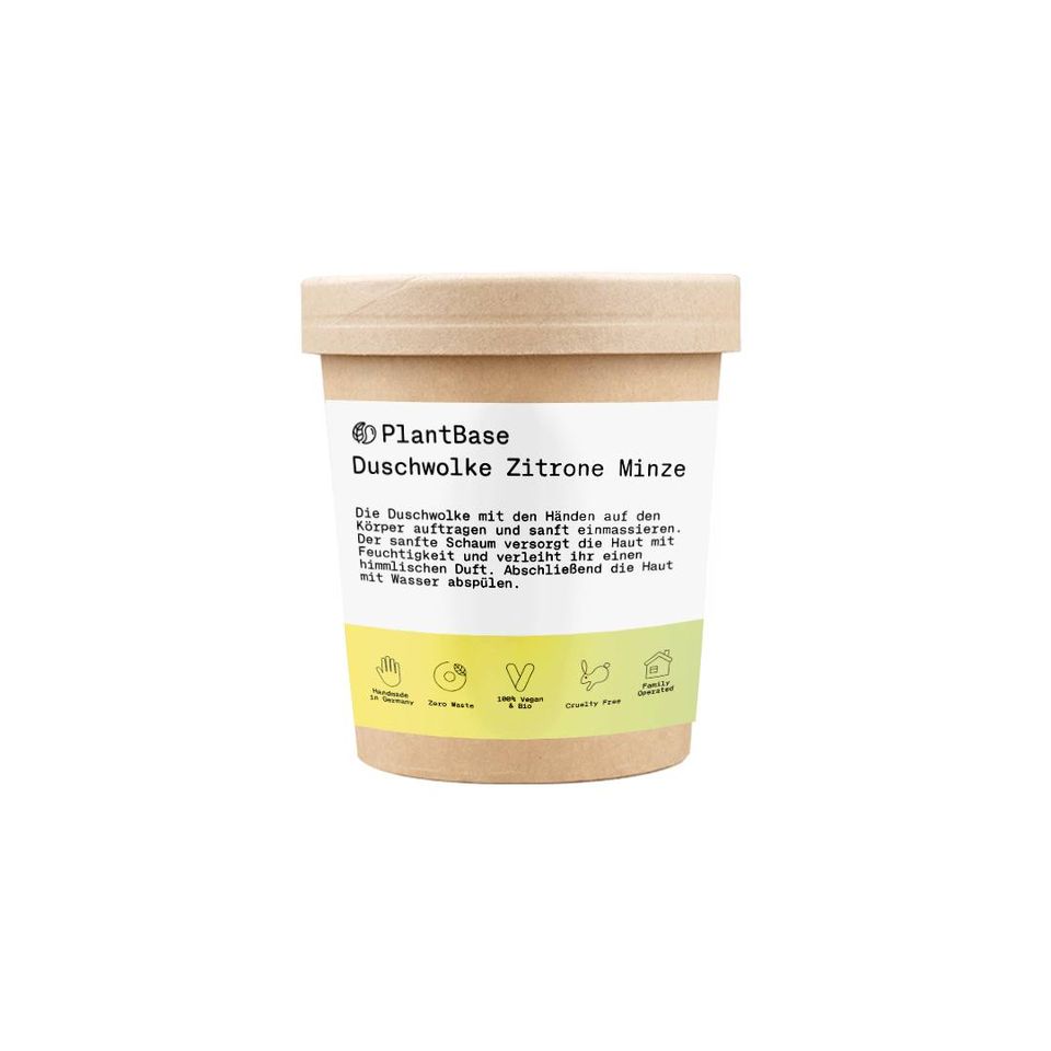 Norișor de duș, Lămâie/Mentă, 200 g - Zero-Waste - PlantBase