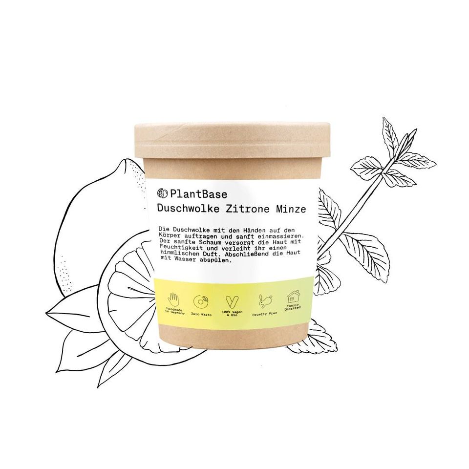 Norișor de duș, Lămâie/Mentă, 200 g - Zero-Waste - PlantBase
