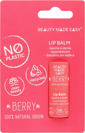 Balsam buze vegan, Berry, Zero-Waste - Beauty Made Easy