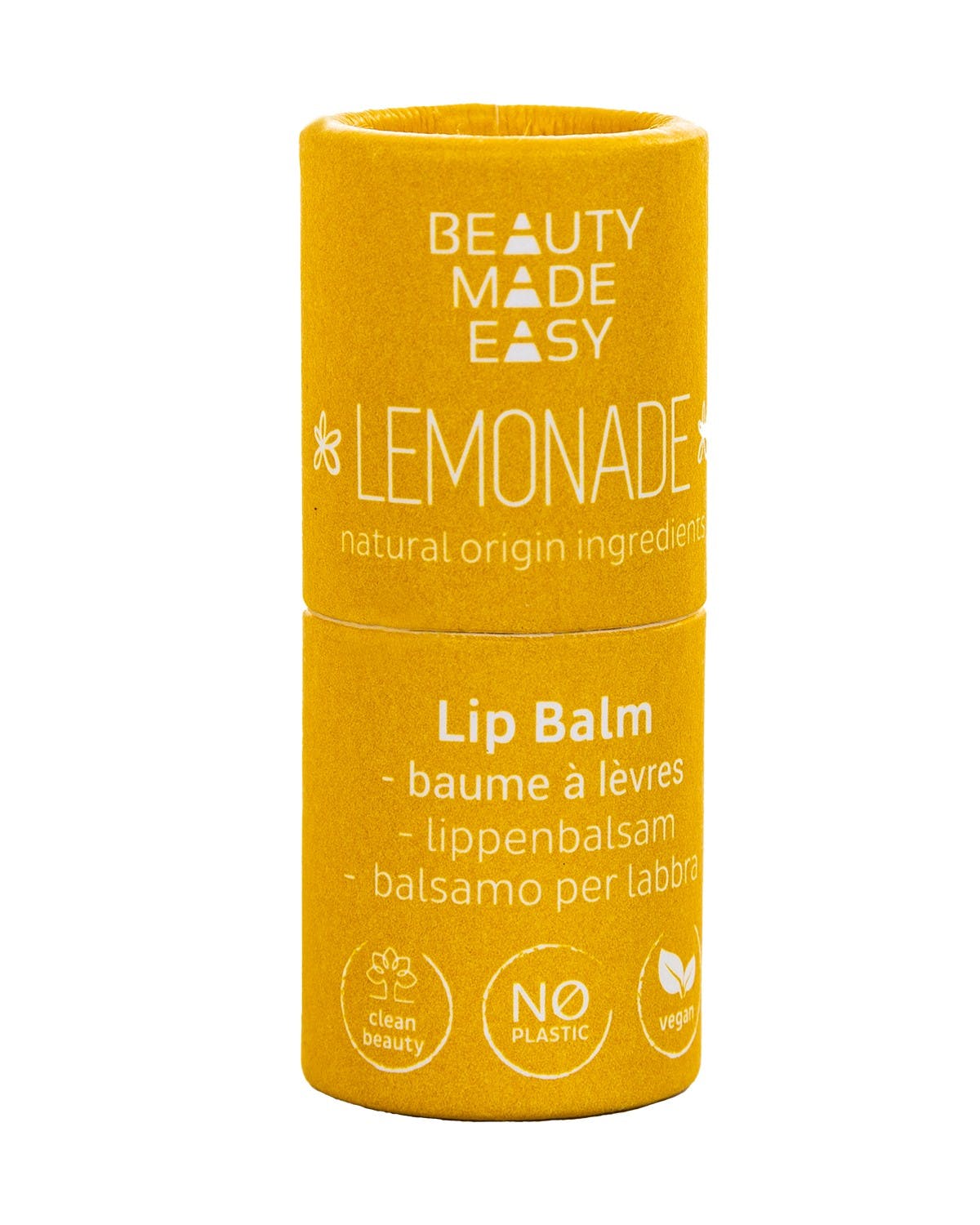 Balsam buze vegan, Lemonade, Zero-Waste - Beauty Made Easy