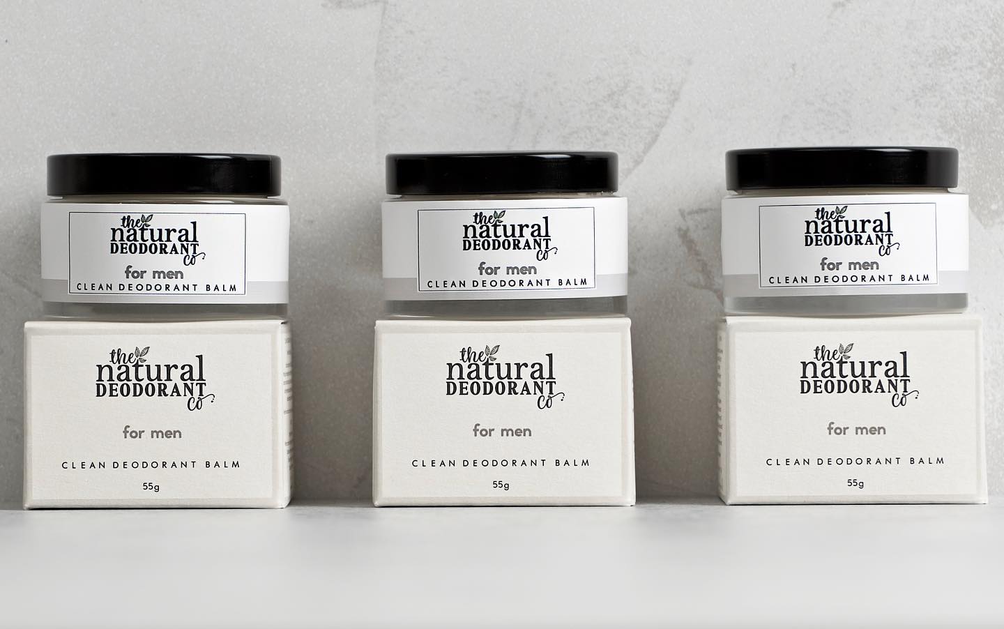 Deodorant natural pentru bărbați, Zero-Waste, 55 gr - The Natural Deodorant Co.