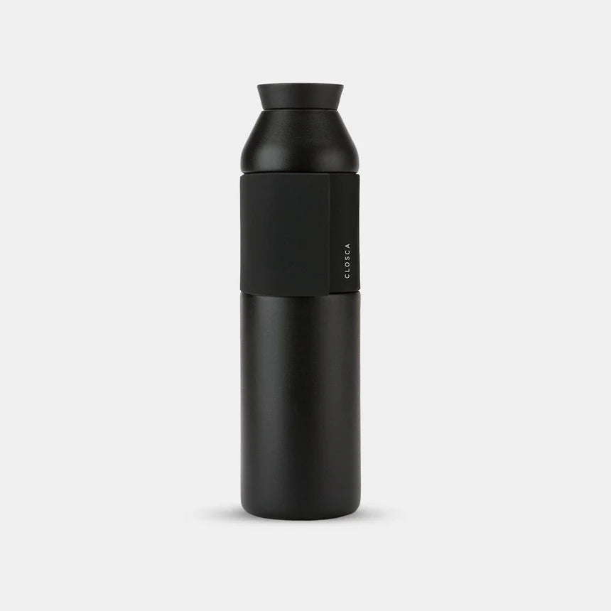 Sticla reutilizabila termos Closca Wave Black, 600 ml