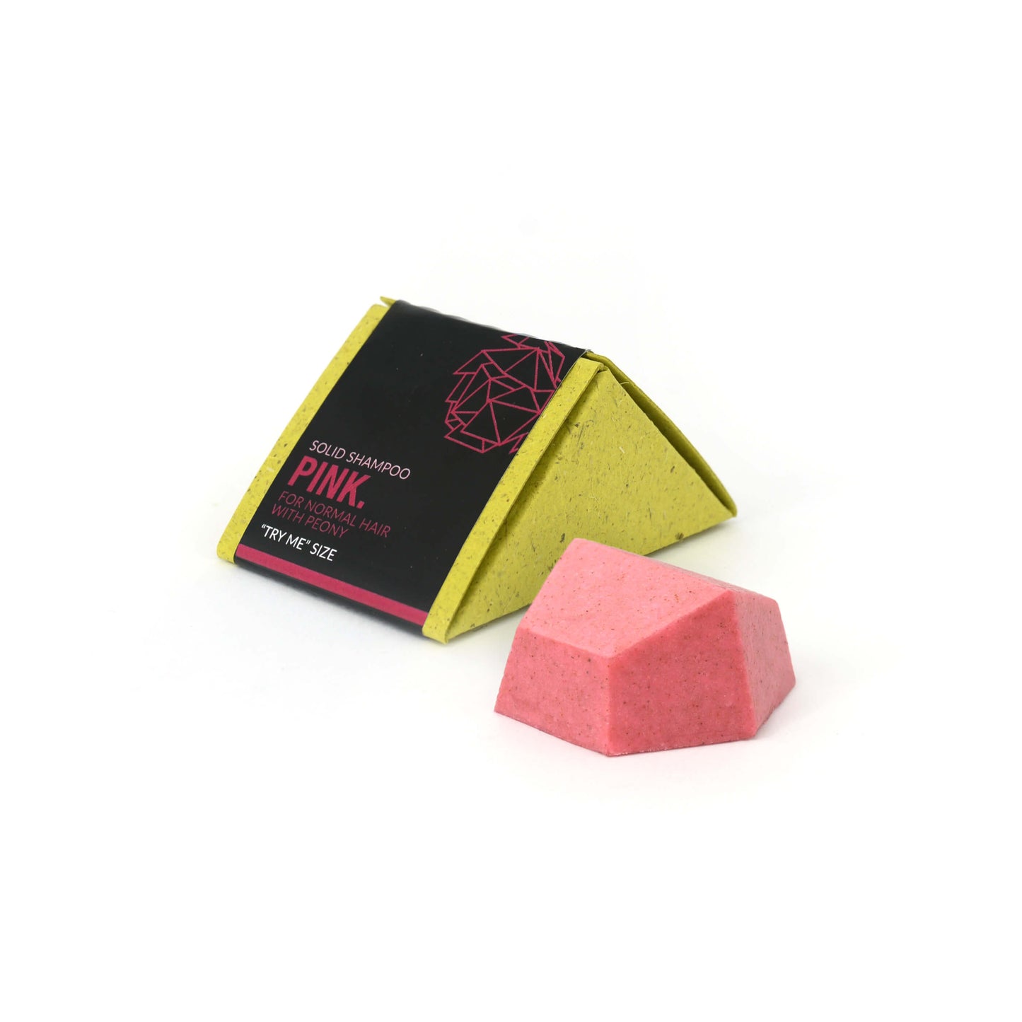 Tester Sampon natural anti-electrizare, Pink, 15 gr,  Solidu Cosmetics