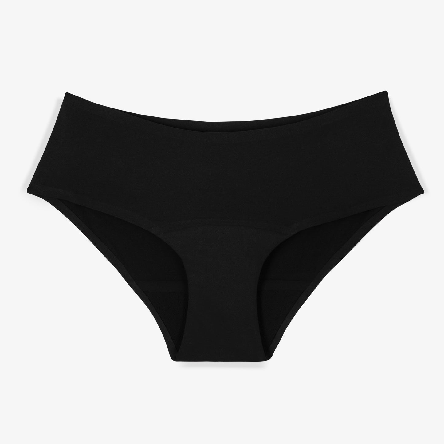 Chiloti menstruali Selene Shorty, flux moderat, Negru - Smoon
